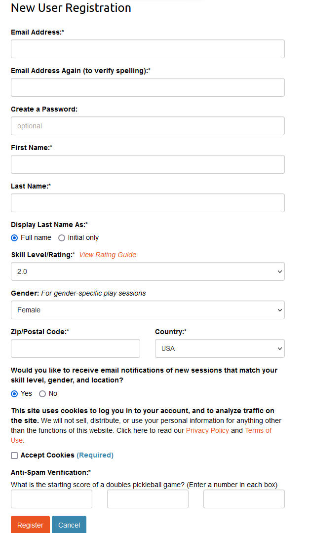 pickleball playtime scheduler 